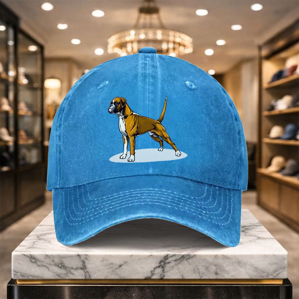 Versatile Casual Boxer Dog Baseball Cap with Adjustable Design, Suitable for Outdoor Sports And Everyday Casual Wear, a Casual Street Hat for Casual Outfits