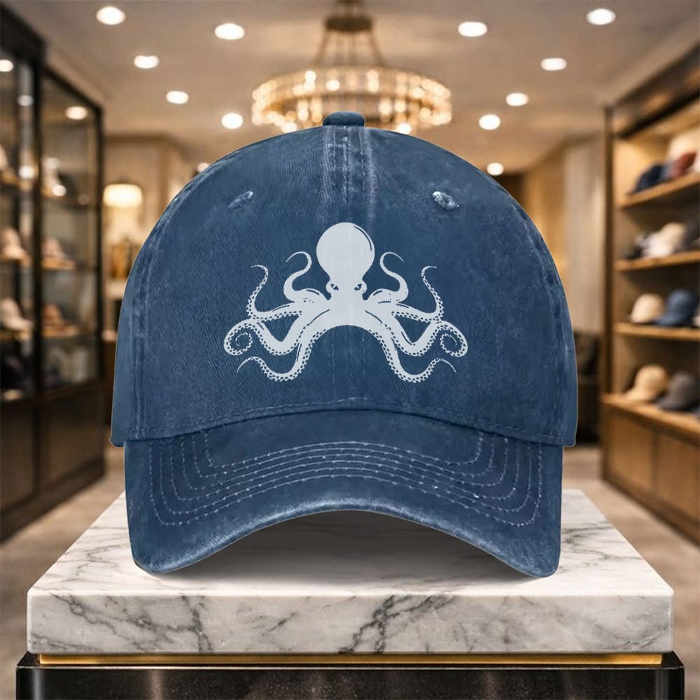 1 Versatile Casual Octopus Baseball Cap with Adjustable Design, Suitable for Outdoor Sports and Everyday Casual Wear, a Casual Street Hat for Casual Outfits