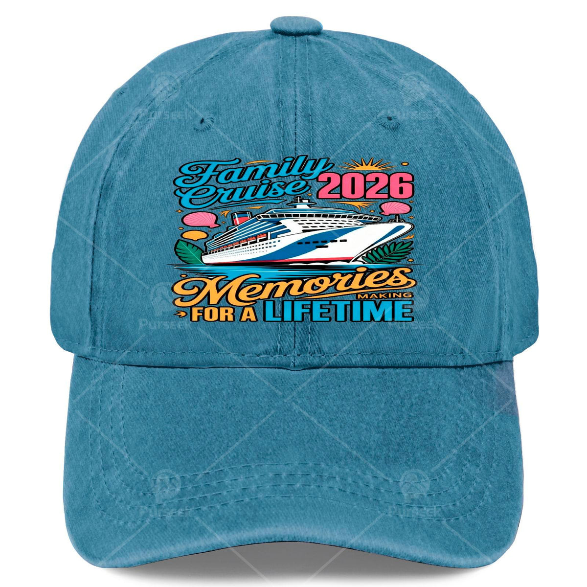 2026 Family Outing Vacation Memories Monochrome Washed Fun Baseball- Unisex
