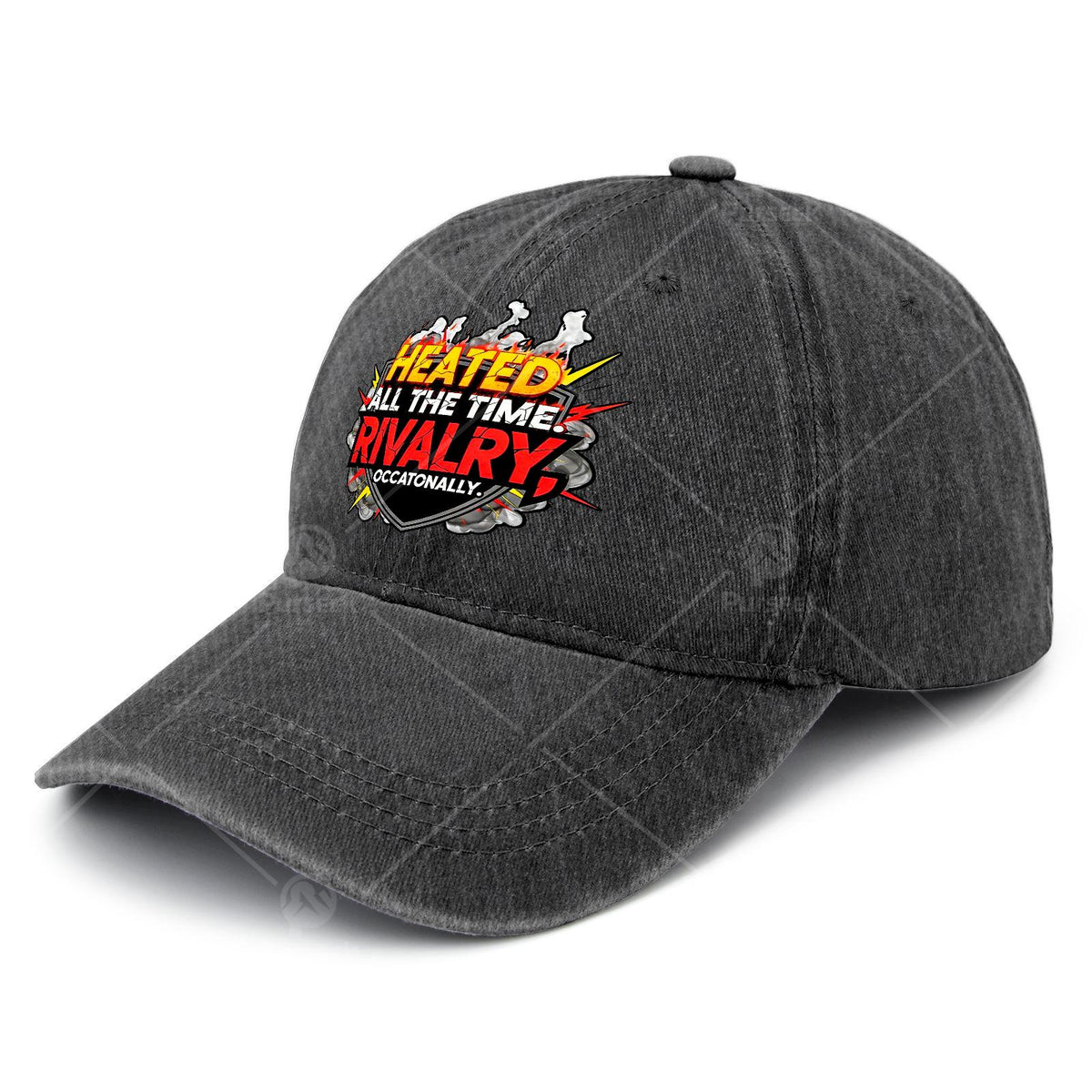 Funny Heated All The Time Rivalry Occasionally Quote Baseball Hat Unisex