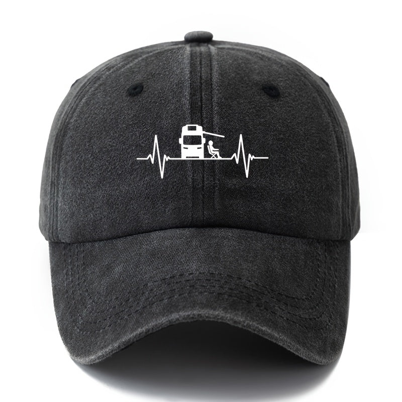 A Stylish And Versatile Printed Baseball Cap Suitable for Both Men And Women, Featuring a Classic Retro Washed Design. This Lightweight Outdoor Cap Is Perfect for Truck Drivers And Is Ideal for Casual Occasions Such As Outdoor Vacations, Camping