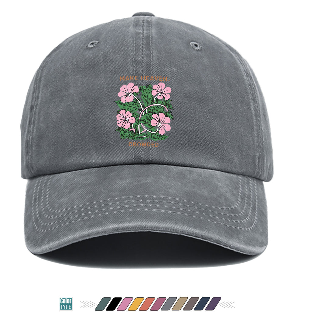 1pc 1pcs Floral Print Baseball Cap Suitable for Men & Women, Adjustable Duckbill Hat with Duckbill Visor, Breathable Sun Hat for Outdoor Travel, Casual Gift for Daily Outfits, Picnics, Birthdays - Trendy Present for Friends (Unisex)