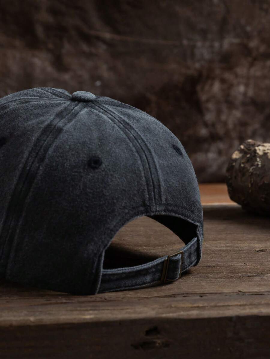 MAKEFGE 1 Stück Unisex Lässig Mode CALIFORNIA bestickte, verwaschene UV-Schutz verstellbare weiche Baseballkappe für den Outdoor-Gebrauch, passend für tägliches Outfit und Halloween