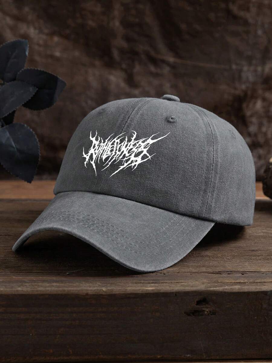 MAKEFGE 1 Stück Unisex Lässig Mode CALIFORNIA bestickte, verwaschene UV-Schutz verstellbare weiche Baseballkappe für den Outdoor-Gebrauch, passend für tägliches Outfit und Halloween