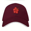 A Red Hibiscus Flower Symbolizing Puerto Rico's Beauty And Culture Hats Baseball Cap