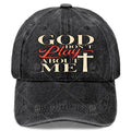God Dont Play About Me Baseball Hat Unisex Fashion Washed Distressed Cap