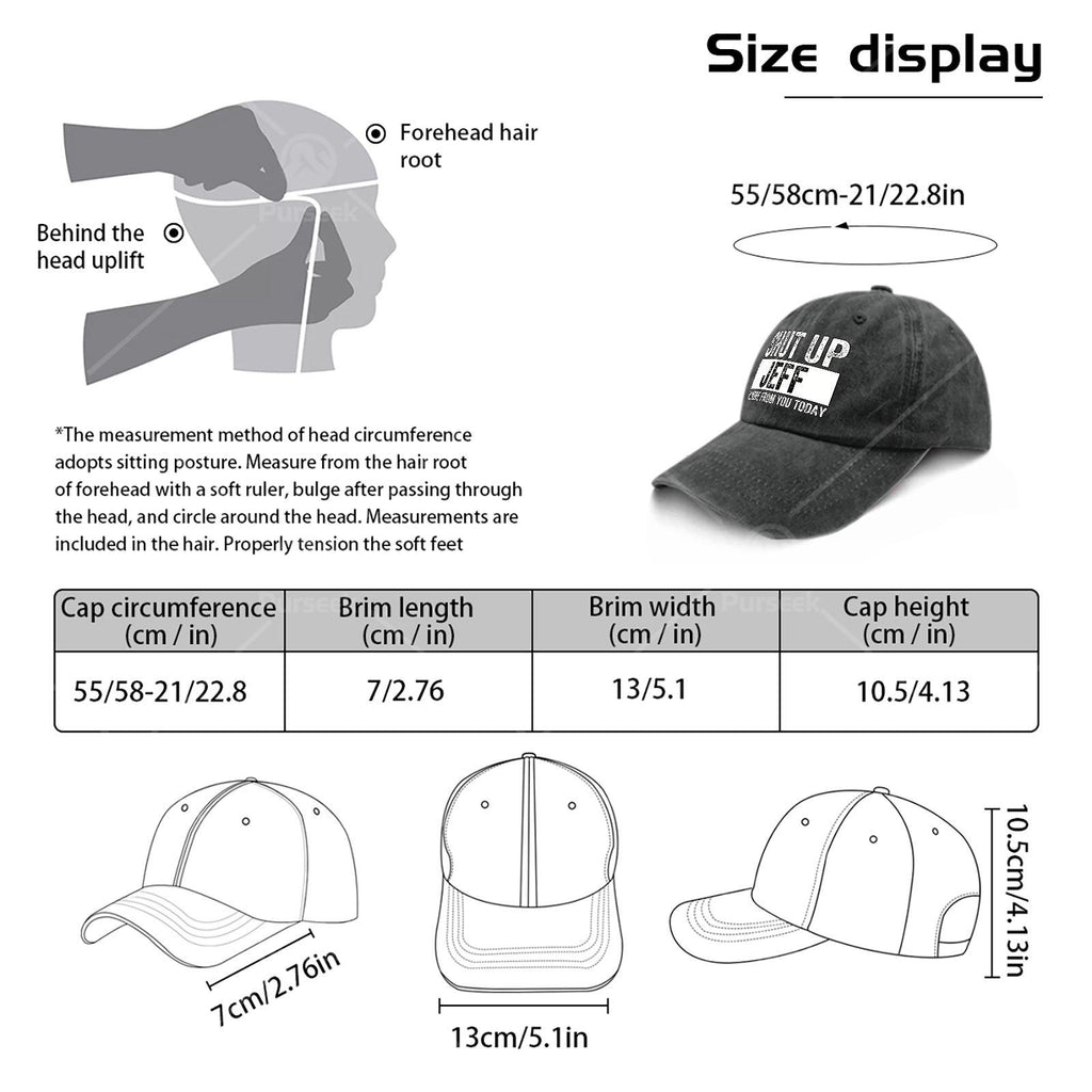 Shut Up Jeff No More from You Today Vintage Baseball Hat Unisex Low Profile