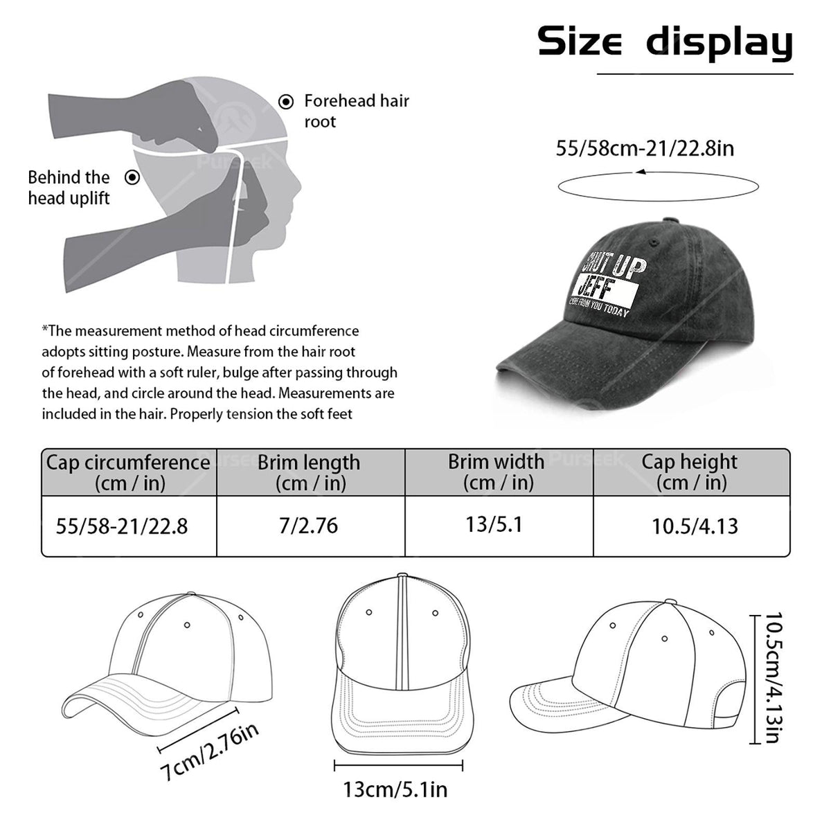 Shut Up Jeff No More from You Today Vintage Baseball Hat Unisex Low Profile