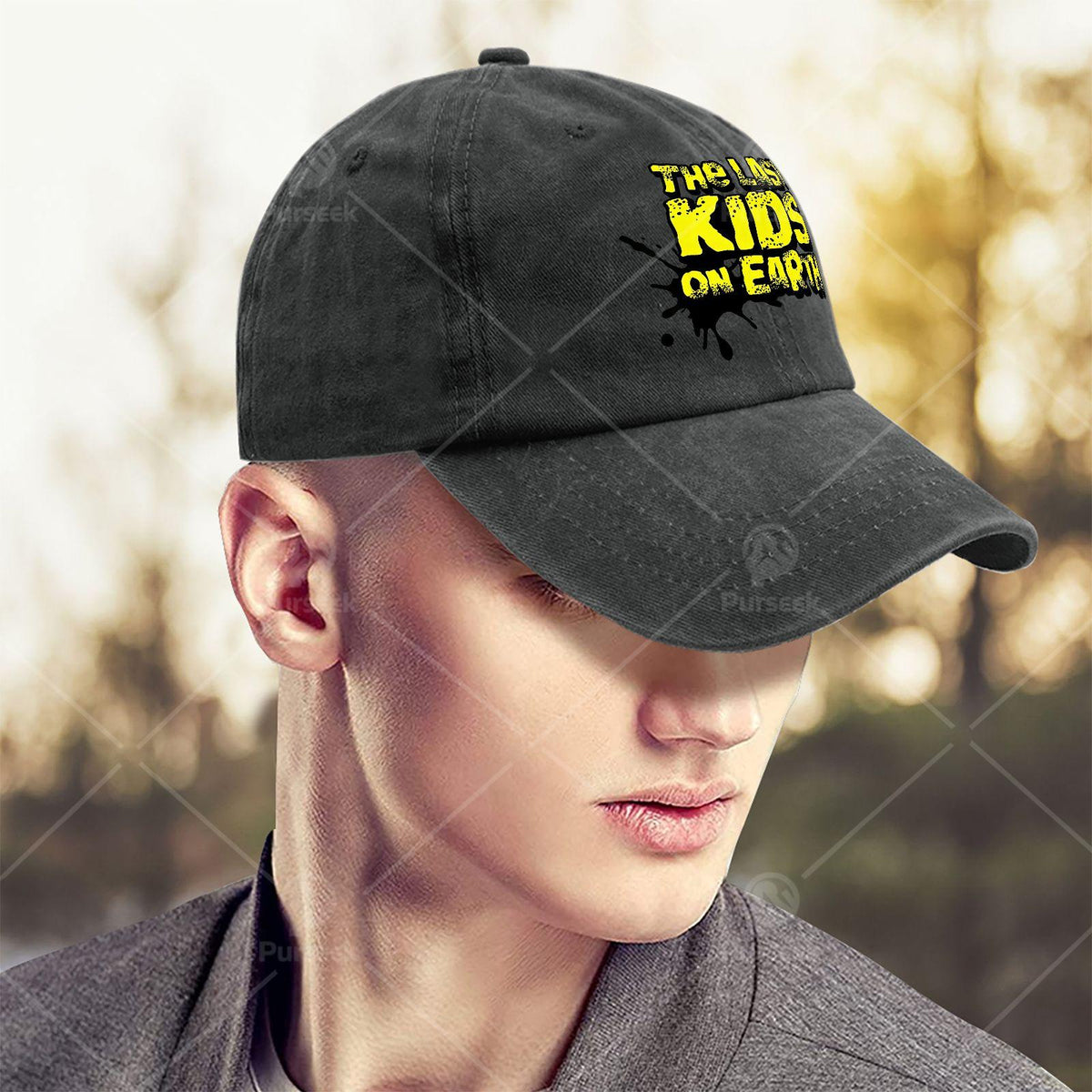 The Last Kids on Earth Retro Washed Distressed Baseball Cap - Unisex Low-Profile Suitable for Christmas, Games & 4th of, Iconic Full-Body Print, Lightweight Round Cap for Casual Wear & Themed Events