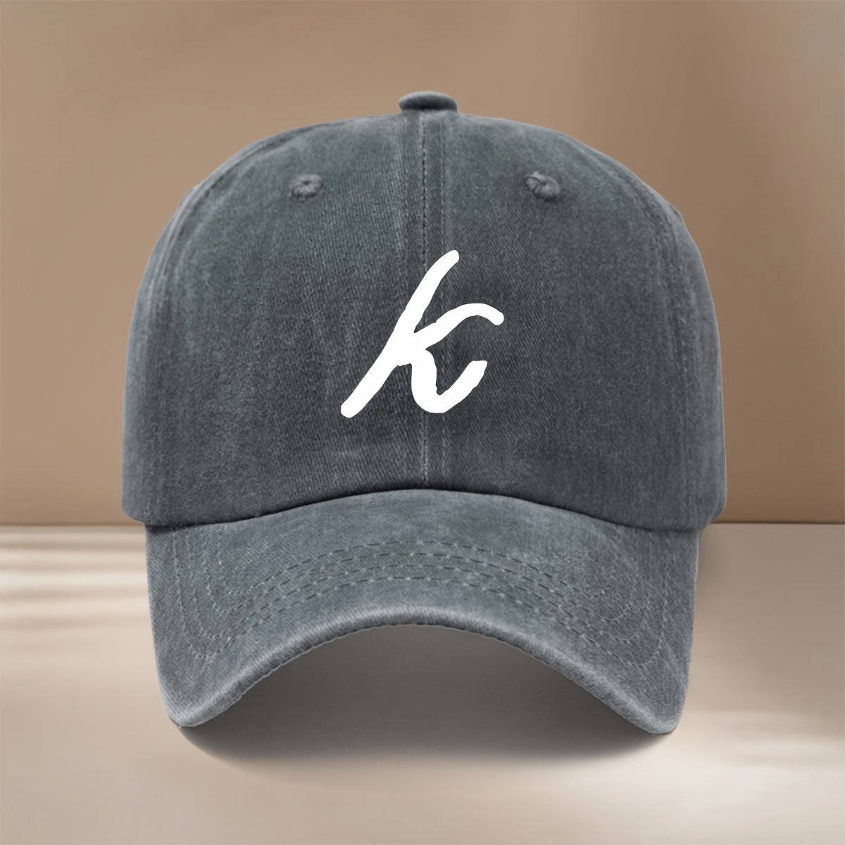 This Is a Comfortable And Trendy Baseball Cap Featuring a Handwritten Letter 'K' Design. It Has an Adjustable Size And Is Suitable for Both Men And Women. The Easy And Lightweight Curved-Brim Hat Is Perfect for Outdoor Sports, Gatherings