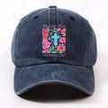 God Faith And Trust in God Vintage Pattern Washed Distressed Hat, Unisex, Front Print, Trendy Wear, Comfortable for Home, Commuting, Campus, Sports, Parties, And Holidays, Ideal Gift Choice