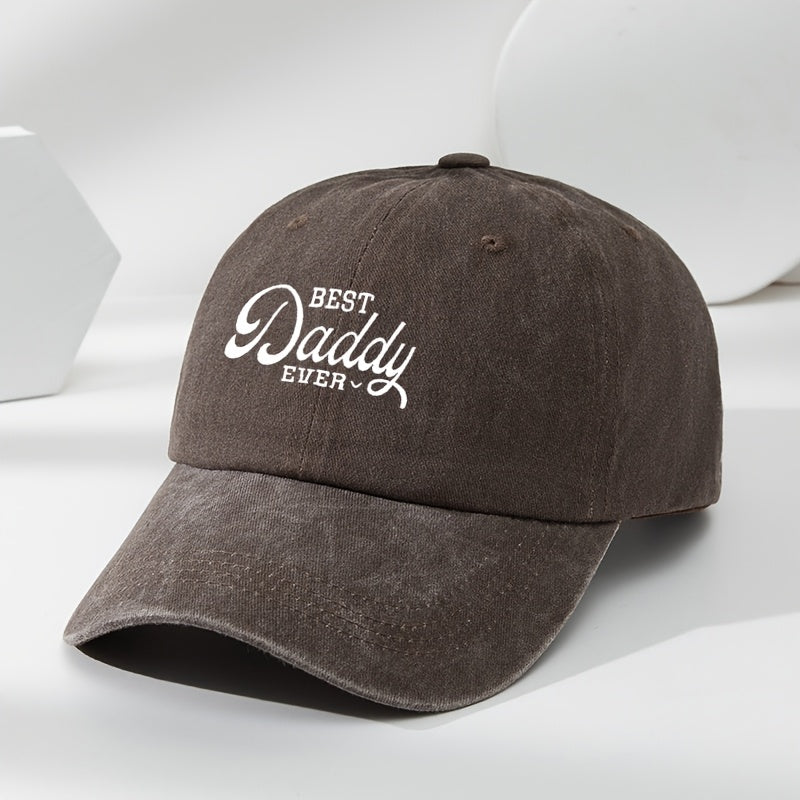Fun Letter Print Baseball Cap, Outdoor Men's Casual Sports Sun Hat with Adjustable Fit