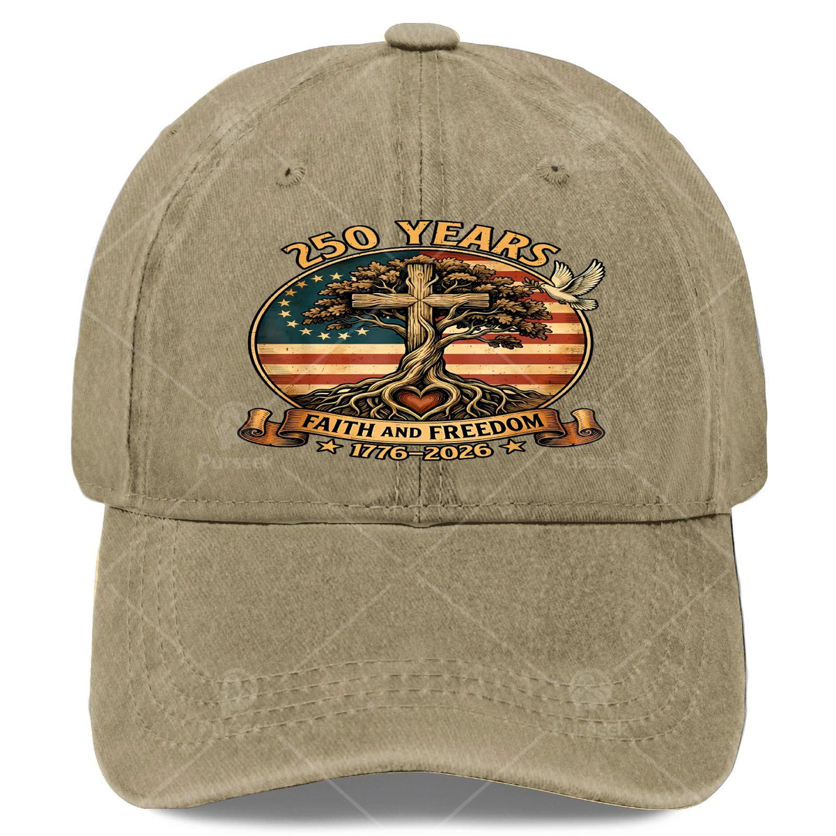 250 Years Faiths And Freedoms Christian US 250Th Anniversary Baseball Hat
