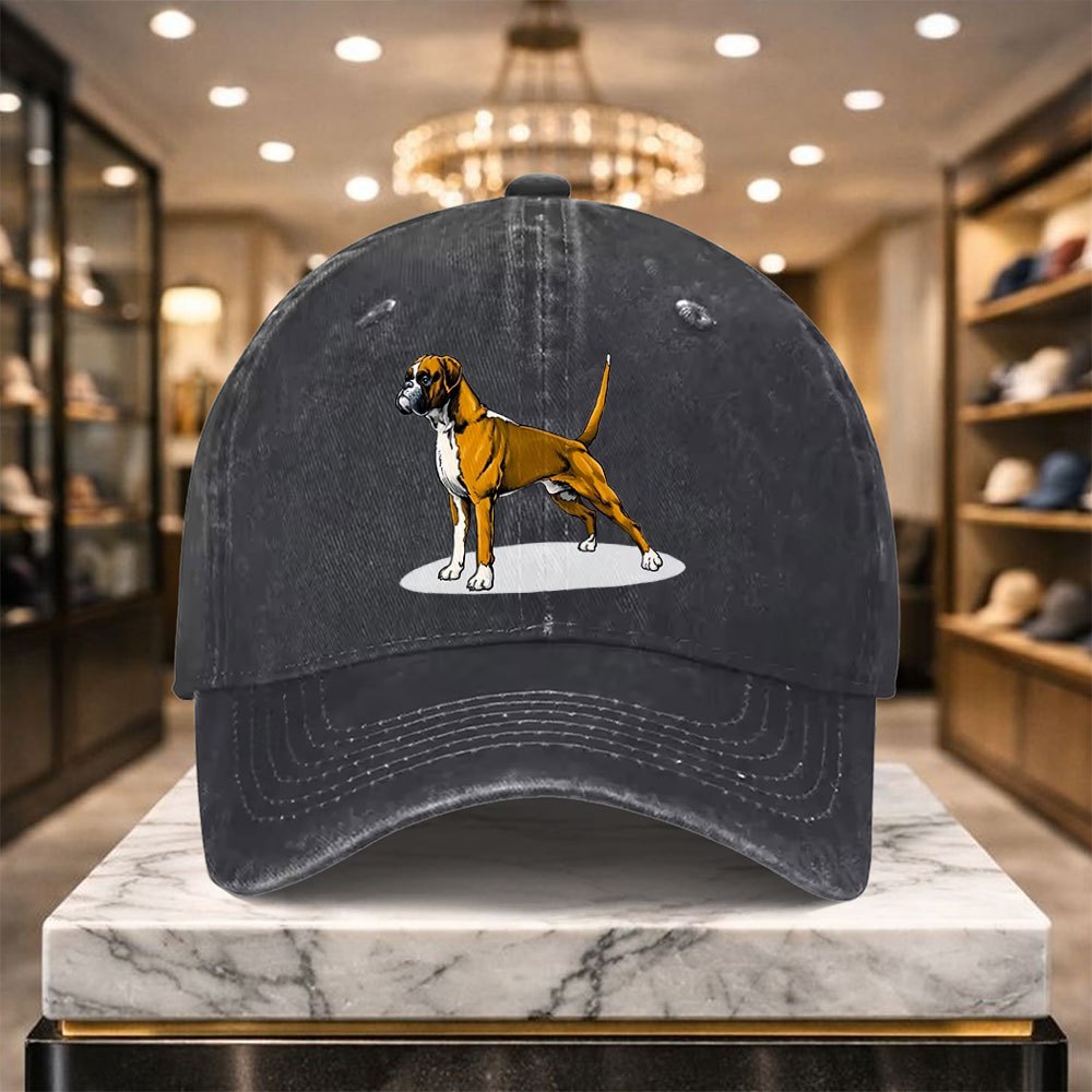 Versatile Casual Boxer Dog Baseball Cap with Adjustable Design, Suitable for Outdoor Sports And Everyday Casual Wear, a Casual Street Hat for Casual Outfits