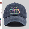 1 Colorful Flamingo Print Baseball Cap, a Travel and Leisure Style Sun Hat, Comfortable and Lightweight, Available in Multiple Colors, a Pet Hat with an Adjustable Drawstring, an American Street-style Skateboard Cap, Vintage Accessory, an Exquisite