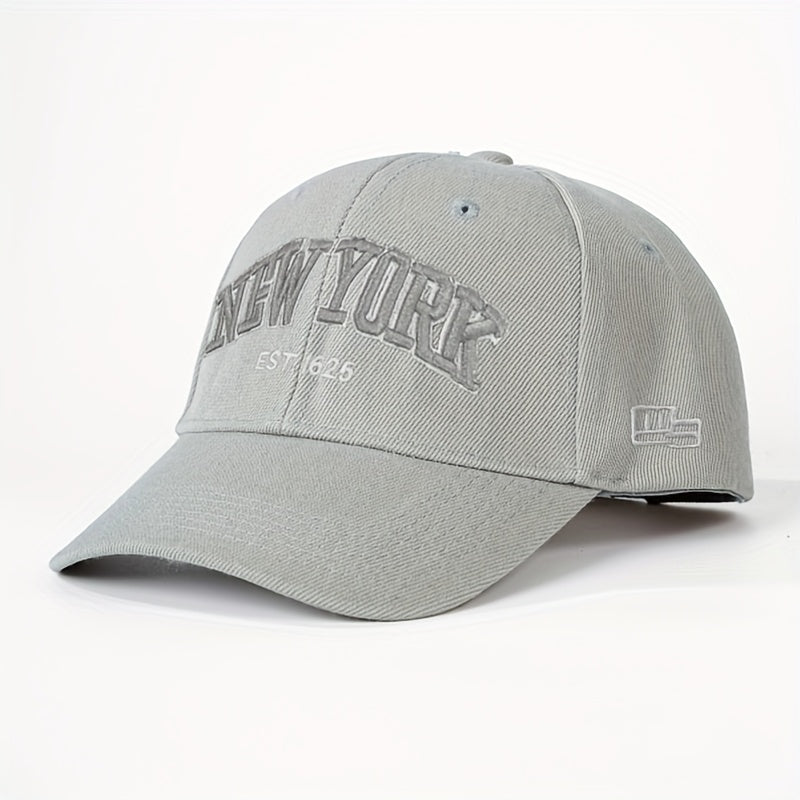 1 Embroidered NEW YORK Faux Green Baseball Cap Unisex Truck Hat Breathable Adjustable Golf Hat Women'S Summer Fashion Curved Brim Hat Men'S Y2K Couple Hat
