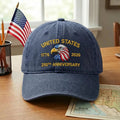 Vintage Washed USA Dad Cap for Men And Women, Celebrating The 250Th Anniversary of The United States from 1776 to 2026 with a Patriotic Eagle Design