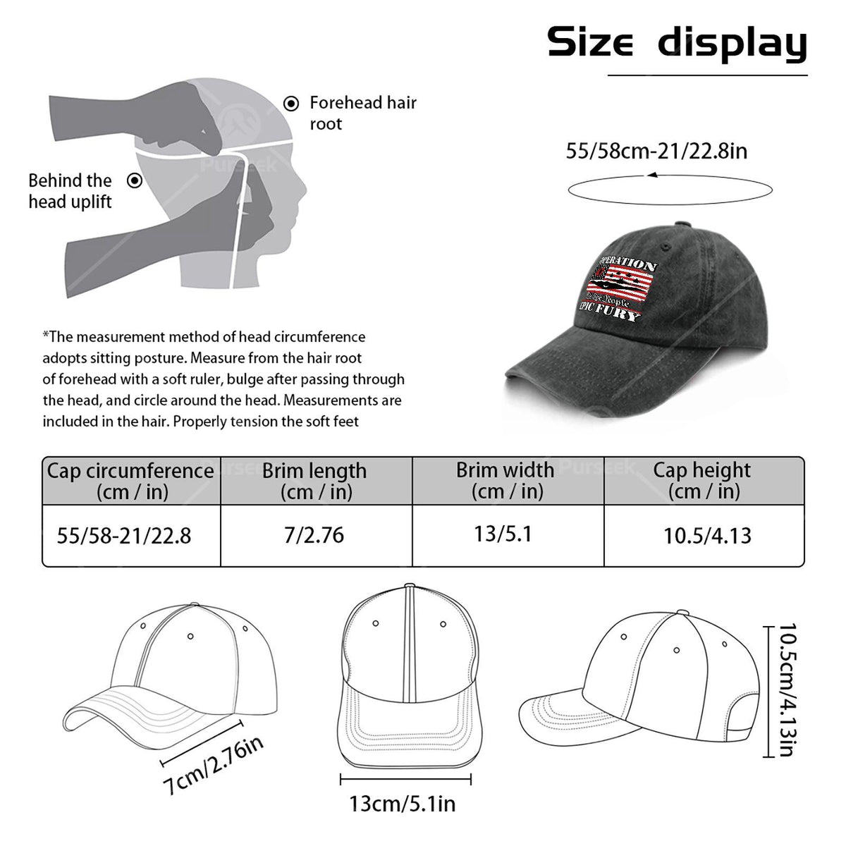 Vintage Baseball Cap with the Words "We The People" Printed on It- Lightweight and Washed, Suitable for Christmas, Games, and Independence Day Celebrations- Unisex Cap with an All-over Print, Ideal for Everyday Casual Wear and Themed Events