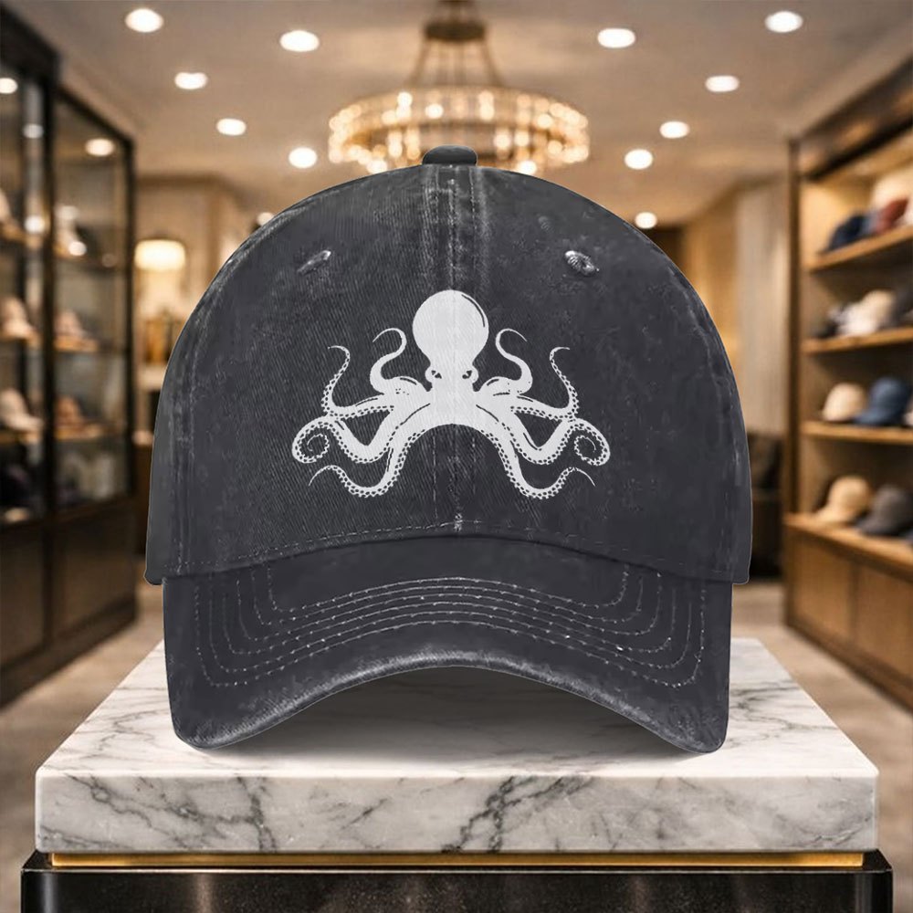 1 Versatile Casual Octopus Baseball Cap with Adjustable Design, Suitable for Outdoor Sports and Everyday Casual Wear, a Casual Street Hat for Casual Outfits