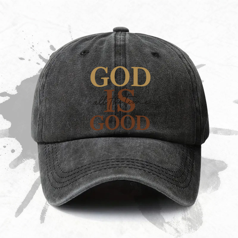 1P 1pc, "Good Times" Adjustable Baseball Cap, Lightweight Printed Women's Hat, "Fashion Casual" Men's Trendy Cap, an Ideal Gift for Weddings, Parties, and Birthdays