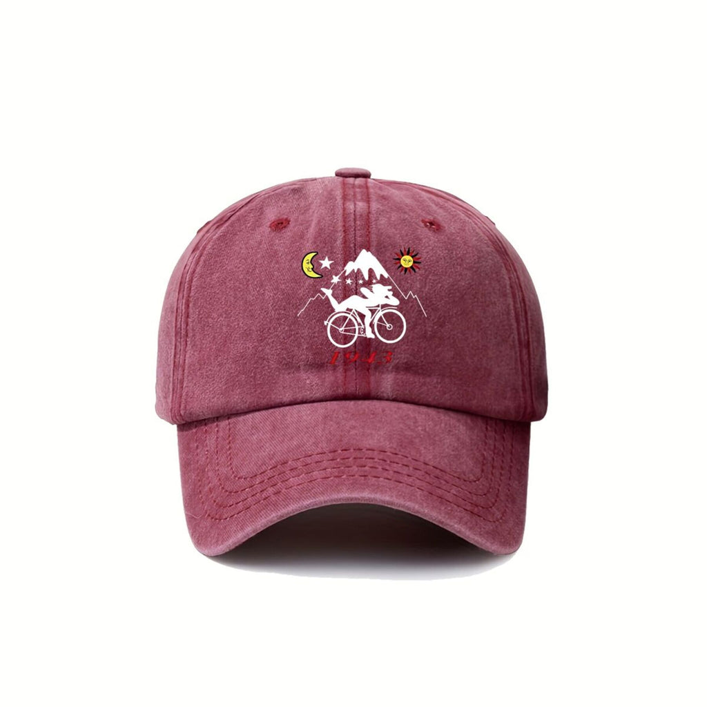 Ycle Day Al Hofmann Art Men' & Soft Top Baseball Cap - Adjustable Dad Hat with Al Hofmann Art, Breathable Pull-String Closure, Machine Washable Suitable for Outdoor Sports, Driving, Casual Wear, Street Style