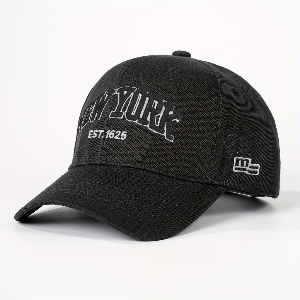 1 Embroidered NEW YORK Faux Green Baseball Cap Unisex Truck Hat Breathable Adjustable Golf Hat Women'S Summer Fashion Curved Brim Hat Men'S Y2K Couple Hat