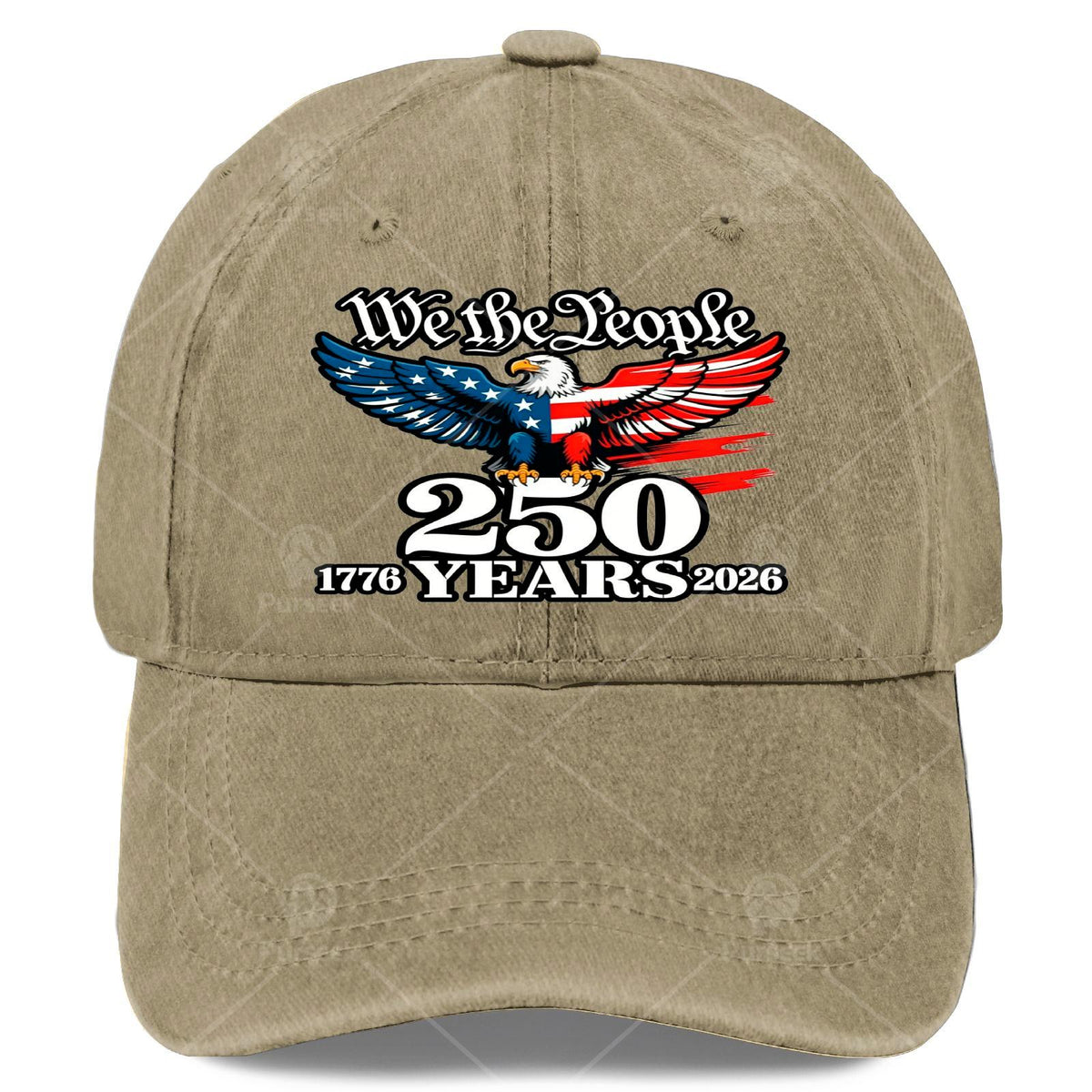 Unisex Stylish Washed Baseball Celebrating 250 Years from 1776 to 2026, for The 4Th of July