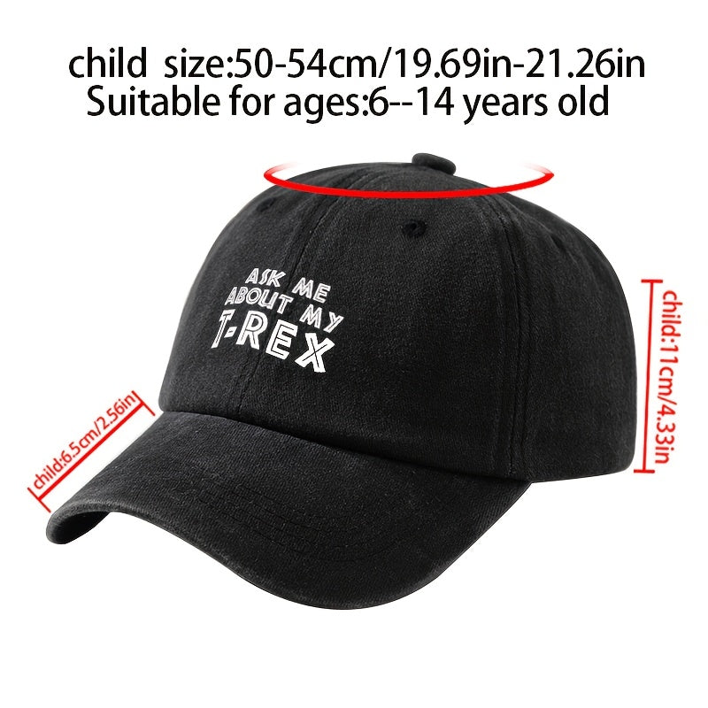 A Printed Washed Vintage Unisex Baseball Cap, Adjustable, in European and American Fashion, Featuring a Duckbill Style, Suitable for Outdoor Camping, Travel, Parties, Hip-hop, and Curved-brim Designs, Making It a Trendy Baseball Cap