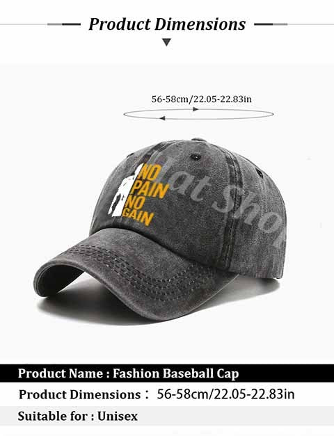 Sporty Fitness Baseball Cap with Strength Silhouette - Gym Training Hat, Textile Fabric, Hand Washable Suitable for Outdoor, Casual Wear, Fitness Centers, Teacher Gifts, Back-to-