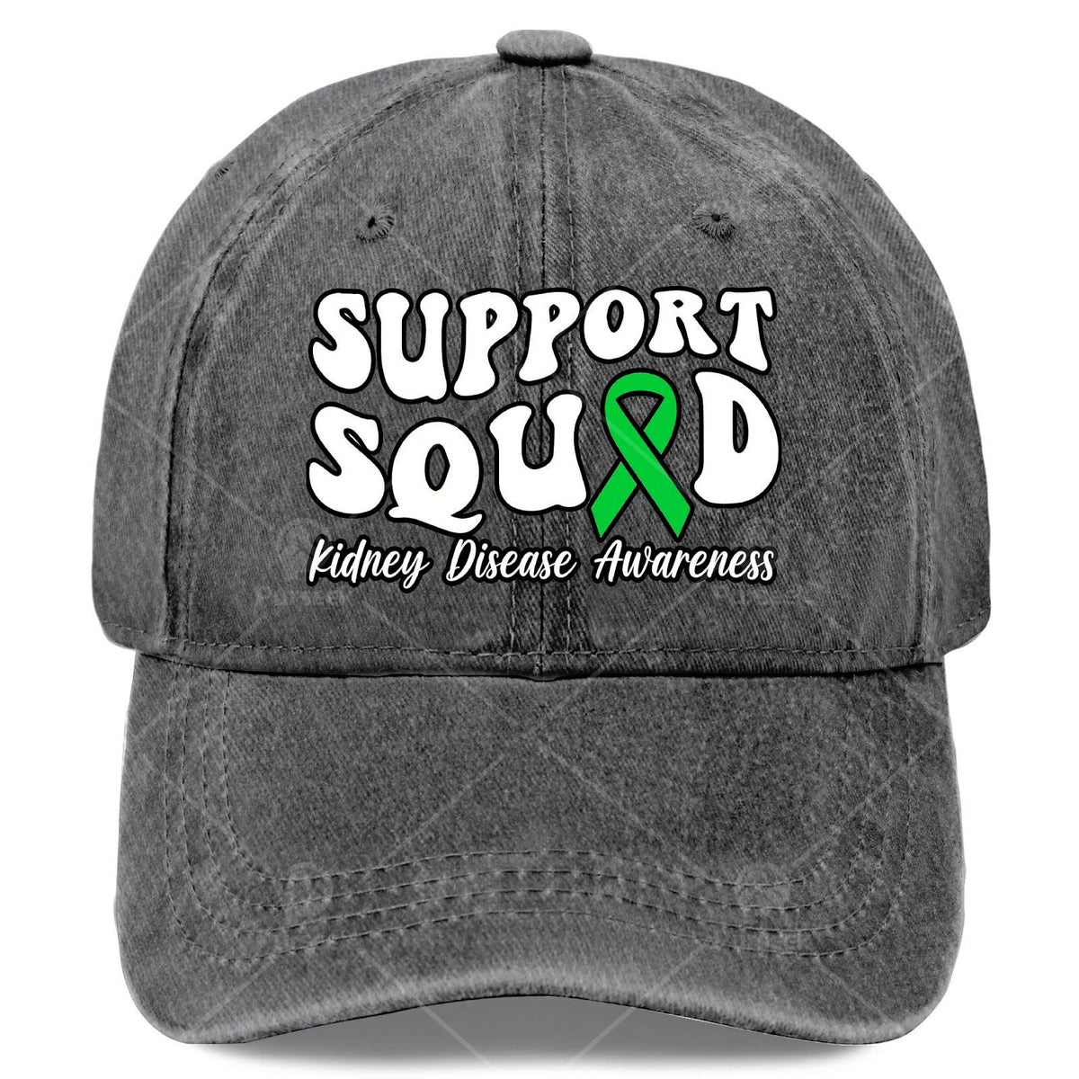 Unisex Baseball with a Green Ribbon for Kidney Disease Awareness Support