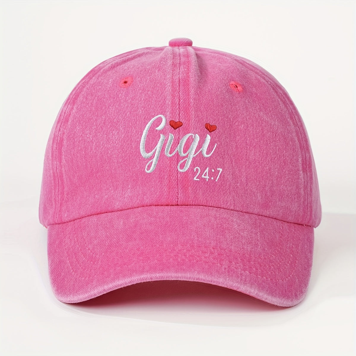 1pc GIGI Washable Baseball Cap, Unisex Trucker Hat, Breathable And Adjustable Golf Cap, Women'S Summer Fashion Curved Brim Cap, Unisex Y2K Couple Style