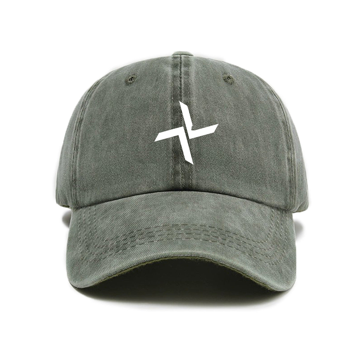 1 Top Water Washed Old Printed Baseball Cap Adult Versatile Easy Windmill Print Washed Old Soft Top Sunshade Baseball Cap Men And Women Fashion Universal Baseball Cap