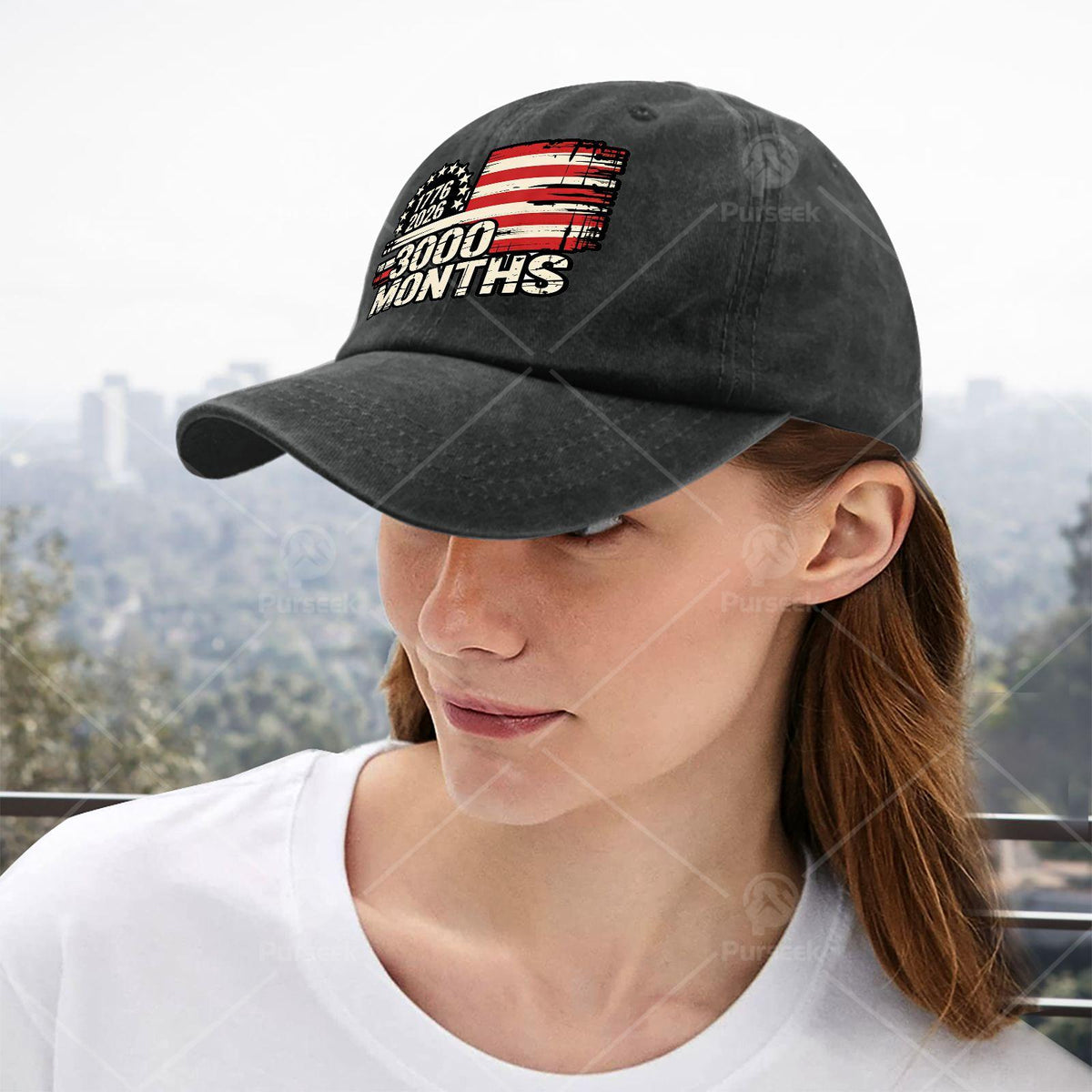 United States 3000 Months 1776 July 4, 2026 American Flag 250Th Anniversary Unisex Vintage Baseball