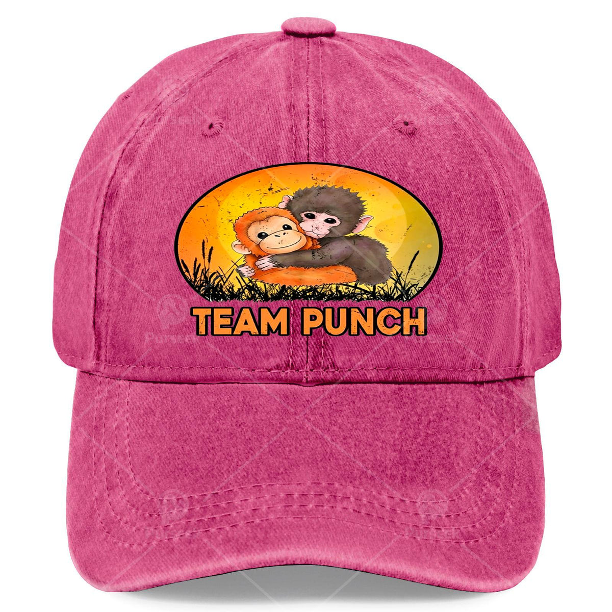 Cute Babys Monkey Punchs Vintage Baseball - Retro Monkey Print Full-Body Iconic Monkey, Lightweight Unisex Hat Suitable for Christmas, Games, 4th of, Casual Wear & Themed Events, Hand Washable for &