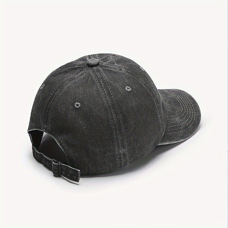 Adjustable Eagle Print Baseball Cap - Stylish Dark Blue Hip-Hop Sun Hat, Sun Cap | Eagle Design | Durable Headwear