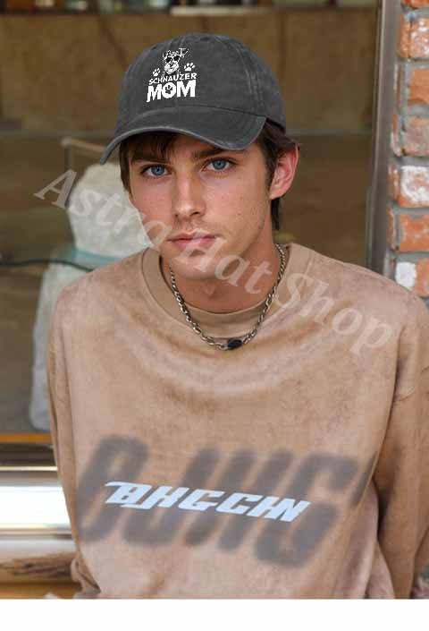 Trendy Baseball Cap with White Lettering And Paw Prints-A Must-Have for Pet Lovers' Casual Attire.