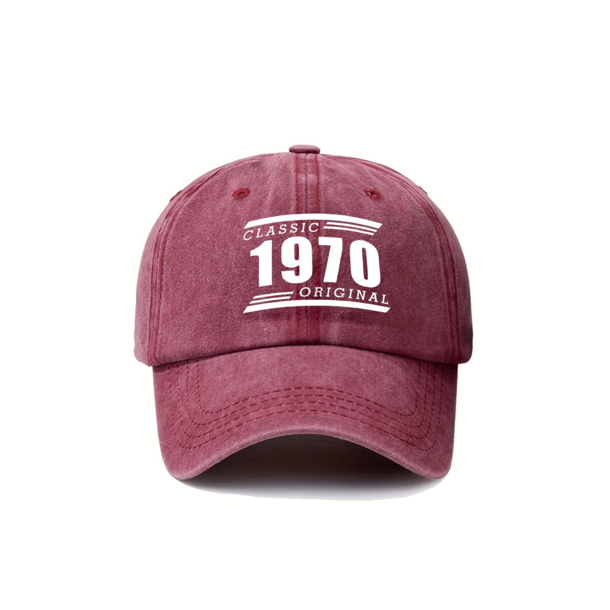 1970 Classic Vintage Washed Distressed Duckbill Cap, Unisex, Outdoor Baseball Cap, Adjustable, Washed Vintage Style, Lightweight And Breathable Golf Cap