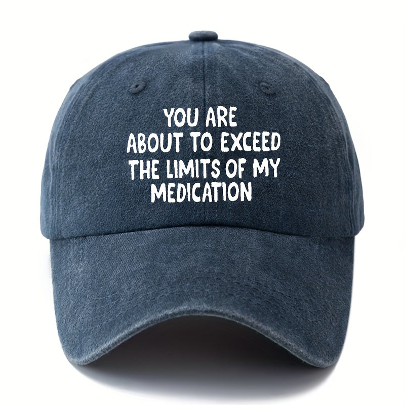 A Printed Baseball Cap with Heat-transfer Lettering, Fashionable for Both Men and Women, with a Curved Brim, Adjustable Men's Cycling Baseball Cap, Suitable for Holiday Parties, Hip-hop Cap, Trucker Baseball Cap
