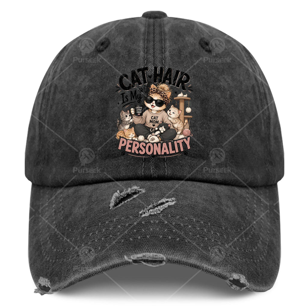 Catsss Is My Catsss Mom Trucker Hat, Unisex Hat, Classic Washed Vintage Baseball Cap