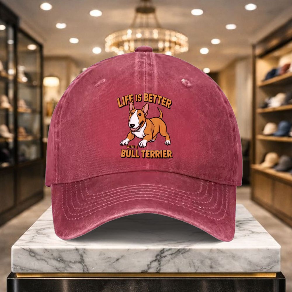 Versatile Casual Bull Terrier Baseball Cap with Adjustable Design, Suitable for Outdoor Sports And Everyday Casual Wear, a Casual Street Hat for Casual Outfits