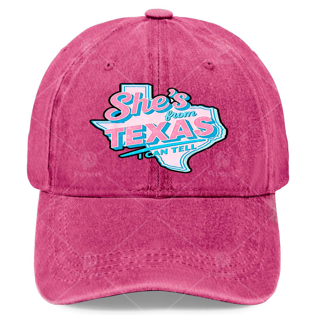 I Can Tell She'S a Texas Girl by Her Retro Vintage Baseball