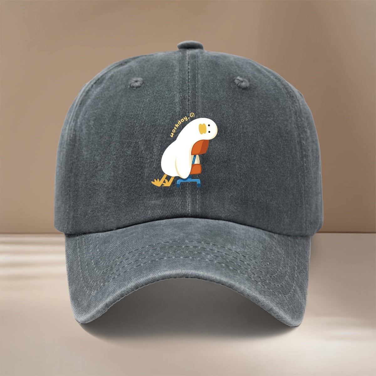 This Is a Baseball Cap Featuring a Design of a Lazy Duck for Work, Lightweight And Adjustable in Size, Suitable for Both Men And Women. It'S a Trendy And Casual Duckbill Hat Perfect for Outdoor Sports, Gatherings, And Camping