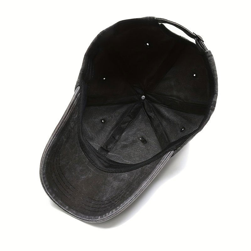 1 Bob Print Cap, Women's Hat, Men's Beach Hat, Washed Baseball Cap, Breathable Washed Cap, Adjustable DAD Cap, Suitable for Outdoor Activities and Parties, for Personal Use or as a Birthday Gift