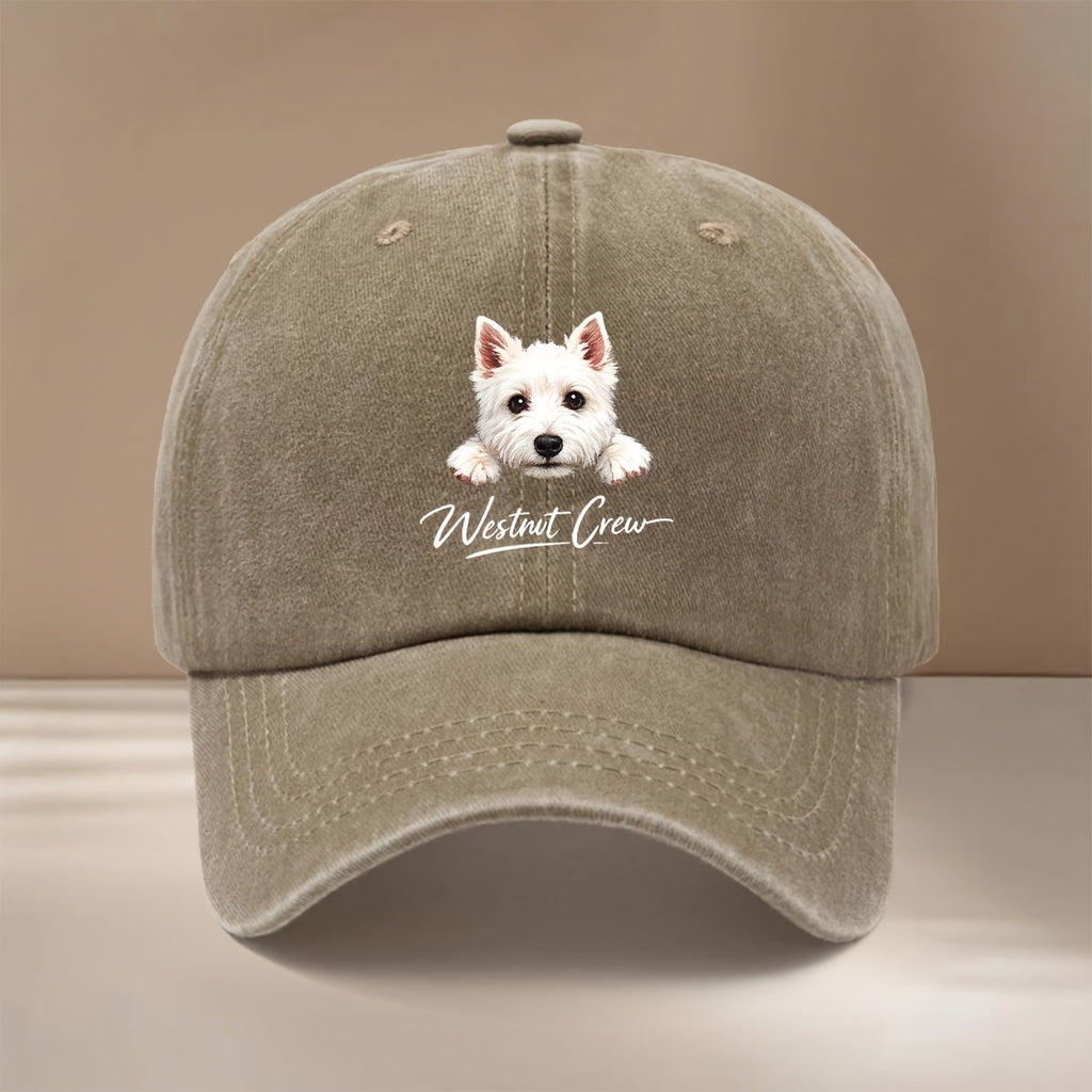This Is a Westnut Crew Printed Baseball Cap, a Trendy, Comfortable, and Adjustable-sized Snapback Hat Suitable for Both Men and Women. It Is a Lightweight,  Curved-brim Hat Perfect for Outdoor Sports, Dinners, Camping, and Other Occasions