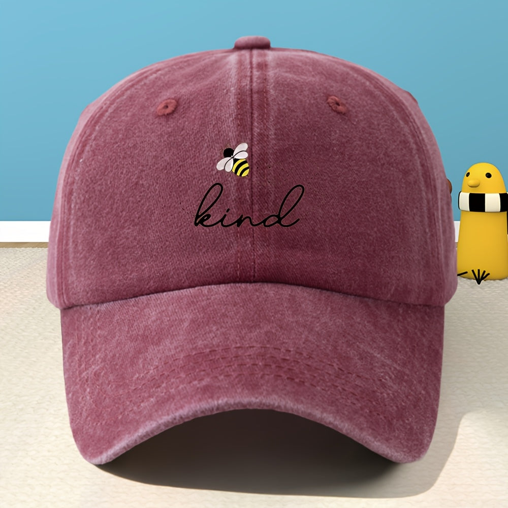 Unisex Printed Baseball Cap, Classic Washed Distressed Vintage Duckbill Cap for Outdoor, Casual, Sports, Shopping, and Vacation,  Street Rock Rap Hip-Hop Hat, Soft, Comfortable, Sweat-Absorbent, Adjustable Cap