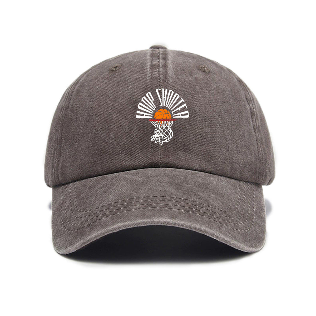 1 Washed Distressed Printed Baseball Cap, Adult Simple Vintage Sun Baseball Cap, Unisex Versatile Washed Distressed Cartoon Print Soft Top Baseball Cap