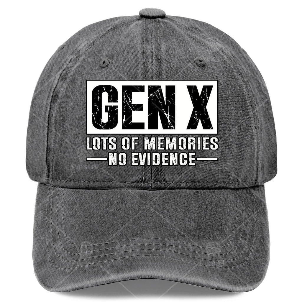 Unisex Stylish Washed Baseball with Plenty of Memories from Gen X, But No Proof