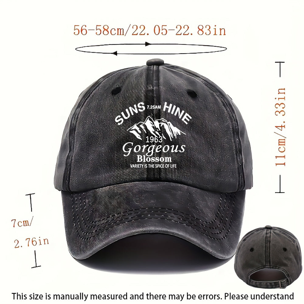 A Casual-style Hat, Men's Outdoor-style Hat, Women's Casual Hat, Adjustable Baseball Cap, Fashionable Baseball Cap, Lightweight and Breathable Outdoor Hat, All-season Outdoor Casual Hat