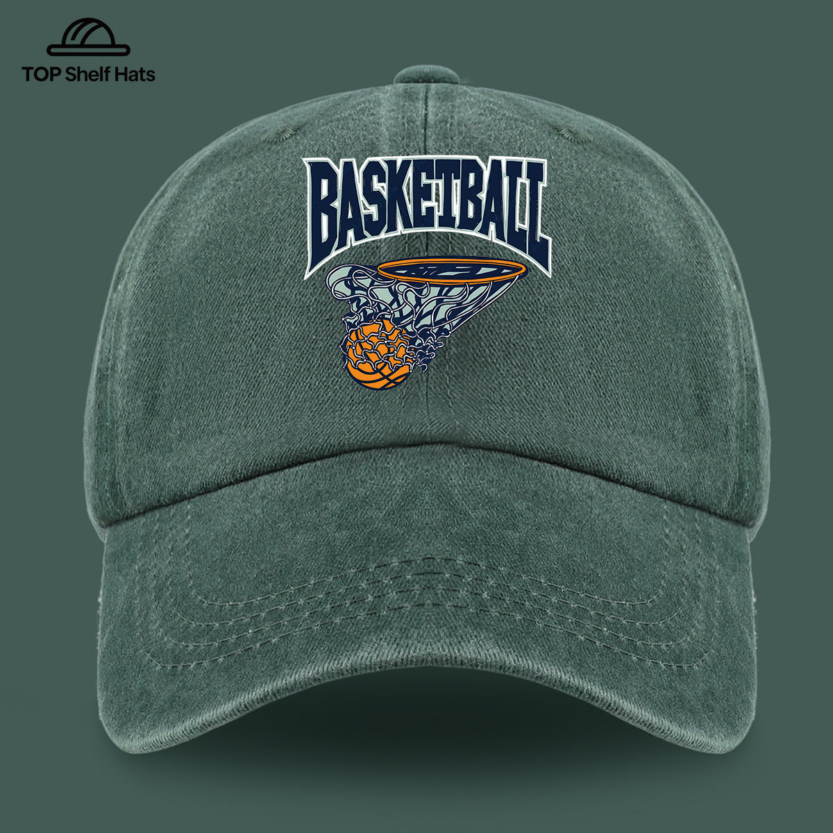 1pc American Retro Basketball Pattern Design Printed Baseball Cap, Lightweight Comfortable Breathable Adjustable Size, Black PAPA Truck Driver Retro Dad Hat, Mom Beach Vacation Sun Hat, Youth Couple Outdoor Skate Hat