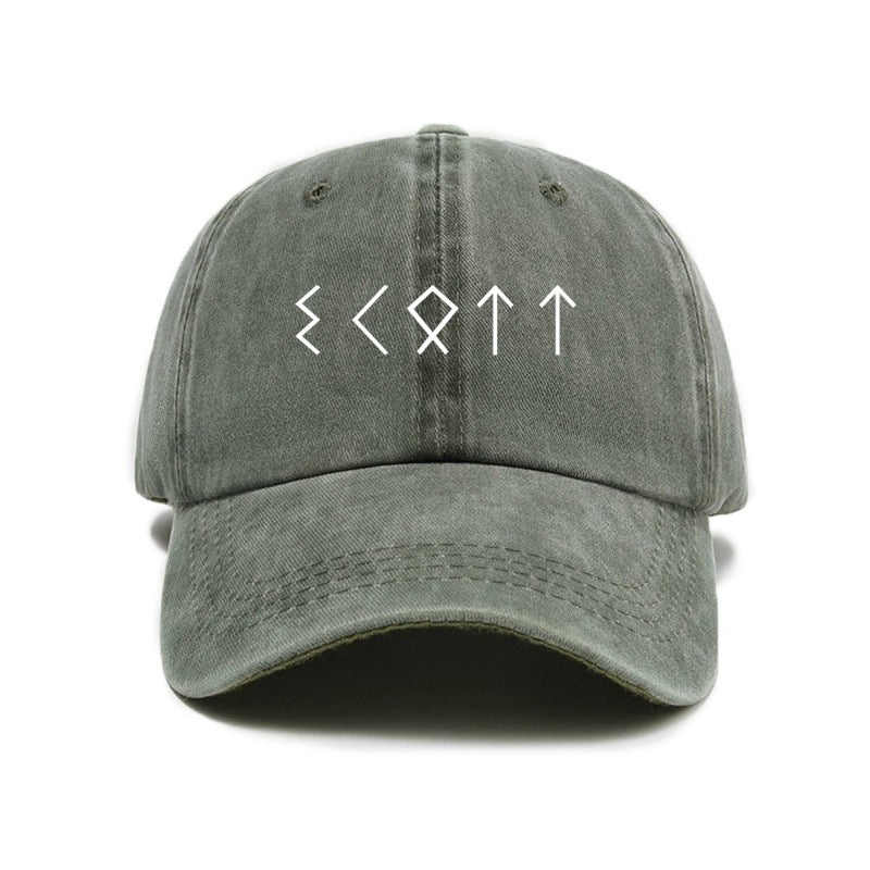 Washed Distressed Printed Baseball Cap Adult Trendy Easy Style Printed Distressed Hip-Hop Soft Top Baseball Cap Unisex Fashion Cap